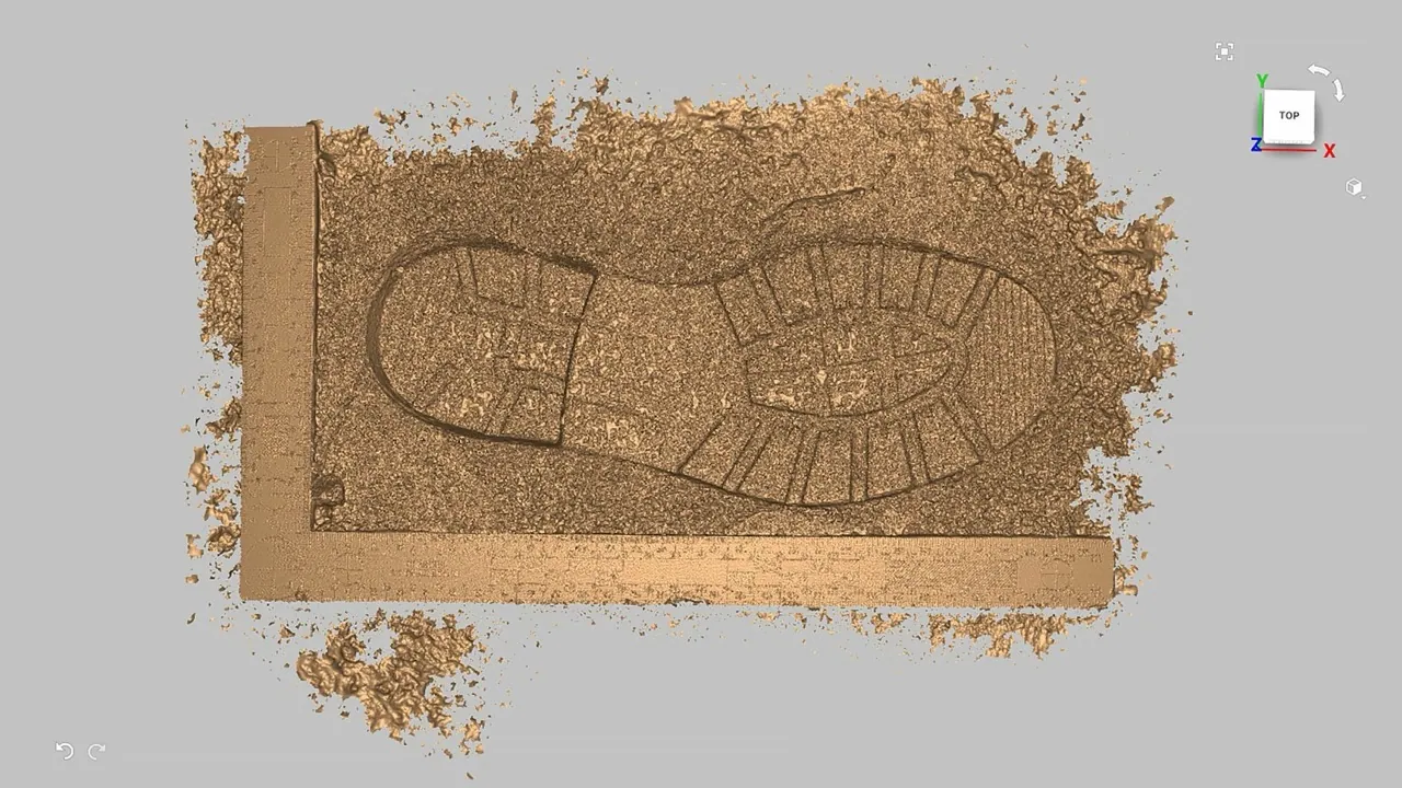 Footwear impressions 3D documentation