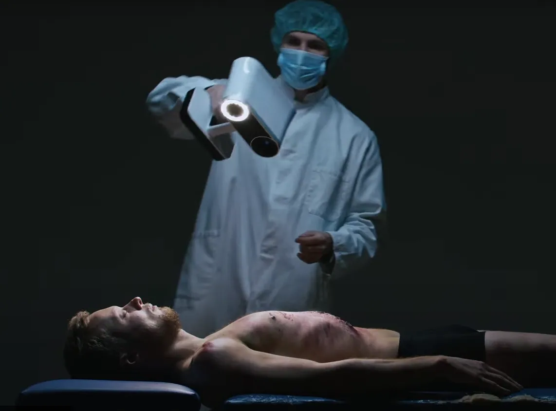 3D scanning a dead body with Artec Leo