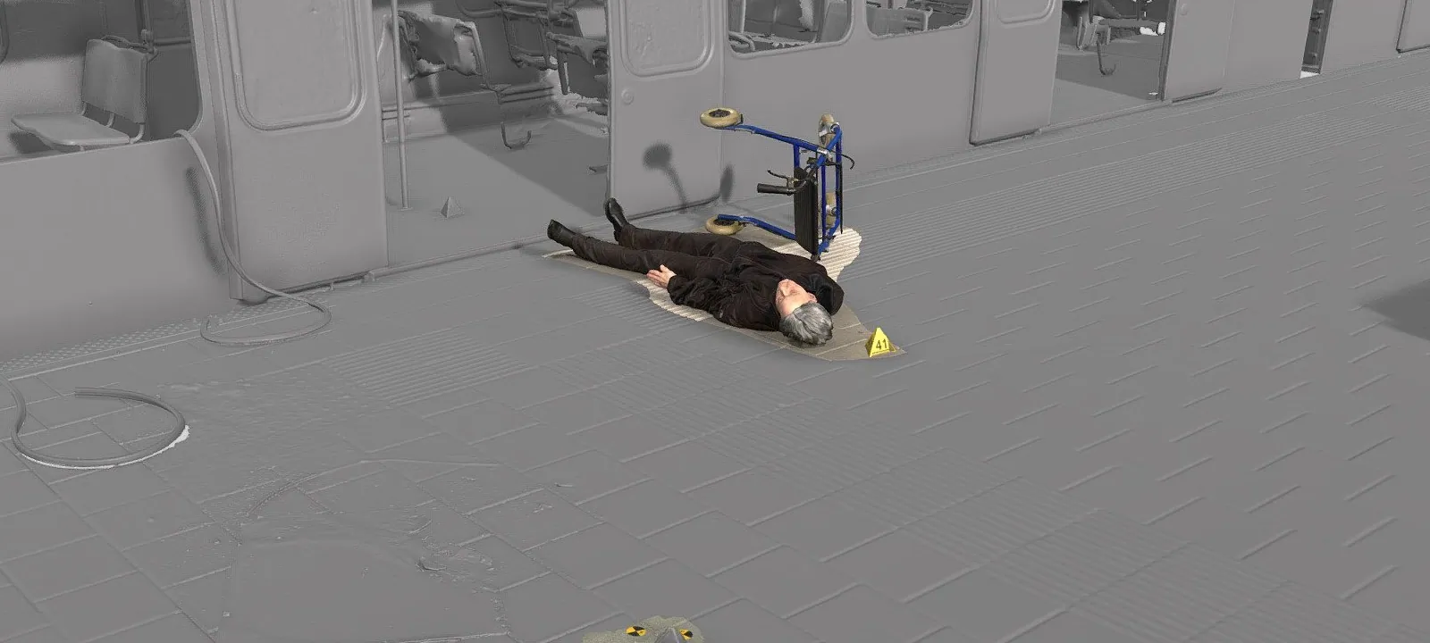3D reconstruction of a Dutch Police training crime scene captured with Artec 3D scanners
